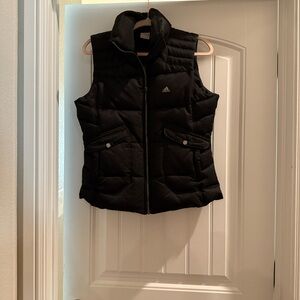 Adidas down filled black puffer vest Med
